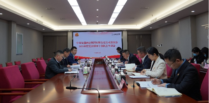 四川省DB电竞集团领导赴各子公司督导2022年度党员领导干部民主生活会